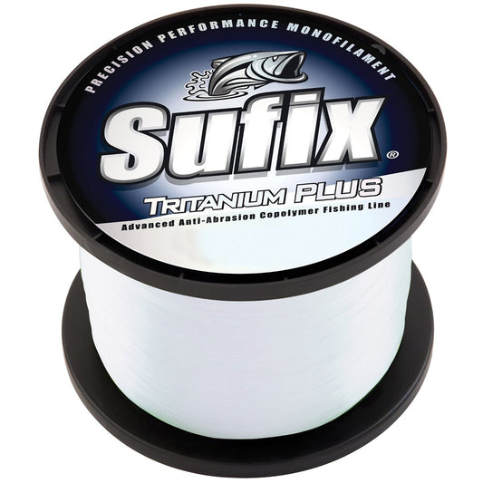 new Sufix 696 Tritanium Plus Monofilament Fishing Line, lb Spool, 10 lb Clear