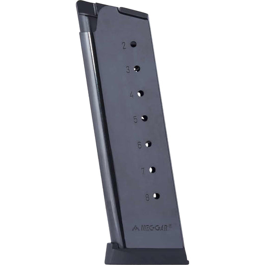 new Mec-Gar 8-Round Magazine for 1911 Full Size .45 ACP MGCG4508BPF Blued Coating