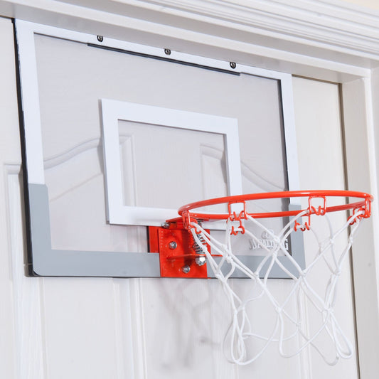 new Spalding Slam Jam Over-The-Door Mini Basketball Hoop - Clear