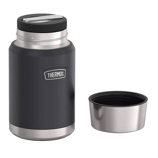 new Thermos 24 oz. Icon Vacuum Insulated Stainless Steel Food Jar Spoon